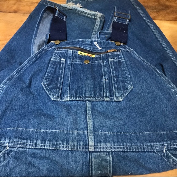 Work N Sport Jeans Vintage Work N Sport Denim Bib Overalls Carpenter Farmer 44x285 Made In